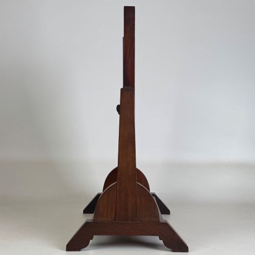 ANTIQUE 20TH CENTURY INLAID DRESSING MIRROR IN MAHOGANY - ADDITIONAL PHOTO 7