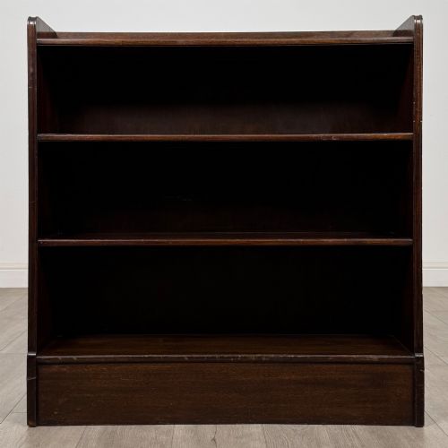 antique 20th century open bookcase in mahogany - CATEGORY: ANTIQUE BOOKCASES - DATED EDWARDIAN