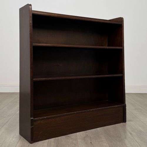 ANTIQUE 20TH CENTURY OPEN BOOKCASE IN MAHOGANY - ADDITIONAL PHOTO 8