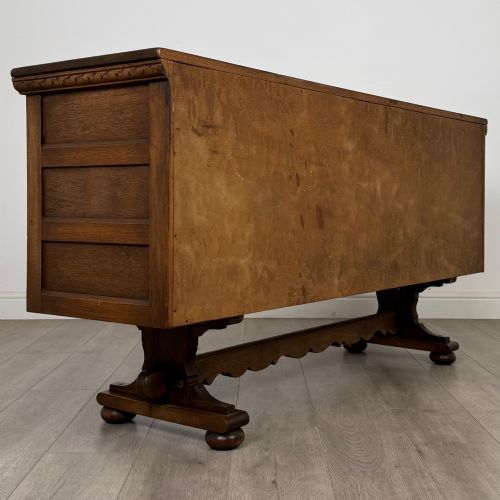 fig 4. Antique 20th Century Carved Sideboard In Oak