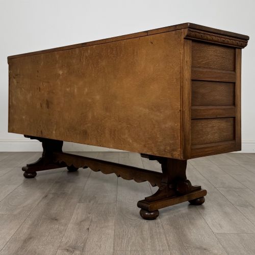 fig 6. Antique 20th Century Carved Sideboard In Oak