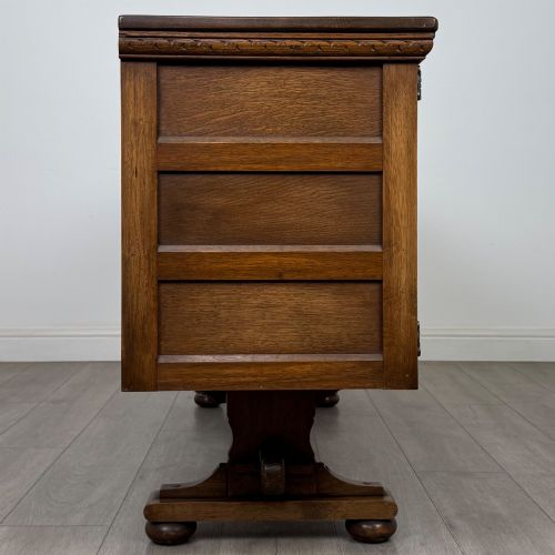 fig 7. Antique 20th Century Carved Sideboard In Oak
