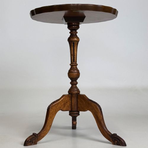 ANTIQUE 20TH CENTURY PAIR OF SMALL SIDE TABLES IN MAHOGANY - ADDITIONAL PHOTO 2