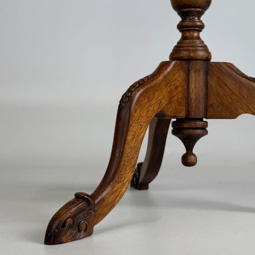ANTIQUE 20TH CENTURY PAIR OF SMALL SIDE TABLES IN MAHOGANY - ADDITIONAL PHOTO 5