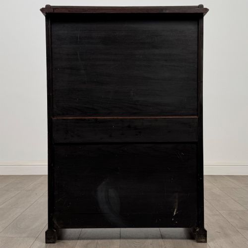 ANTIQUE 20TH CENTURY CHIPPENDALE STYLE BUREAU IN MAHOGANY - ADDITIONAL PHOTO 5