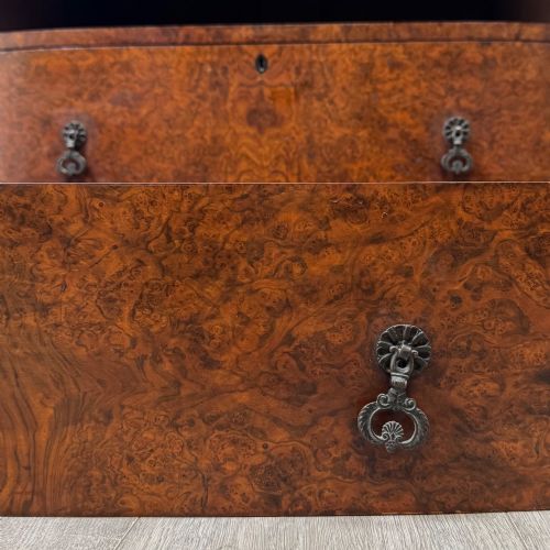 ANTIQUE 20TH CENTURY EDWARDIAN CUPBOARD IN BURR WALNUT - ADDITIONAL PHOTO 11
