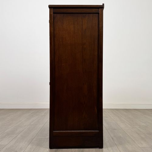 fig 3. Antique 20th Century Carved Cupboard In Oak