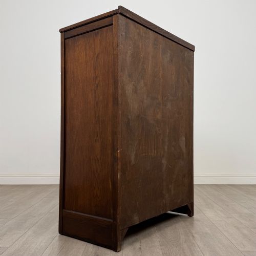 fig 4. Antique 20th Century Carved Cupboard In Oak