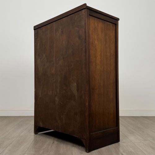 fig 6. Antique 20th Century Carved Cupboard In Oak