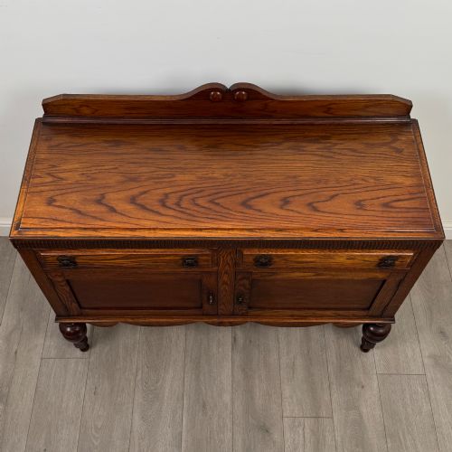 ANTIQUE 20TH CENTURY EDWARDIAN SIDEBOARD IN OAK - ADDITIONAL PHOTO 9