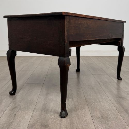ANTIQUE 18TH CENTURY GEORGIAN UNUSUAL LOW OAK SIDE TABLE - ADDITIONAL PHOTO 3