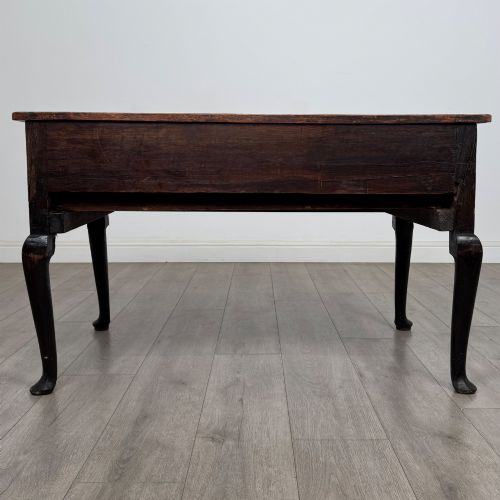 ANTIQUE 18TH CENTURY GEORGIAN UNUSUAL LOW OAK SIDE TABLE - ADDITIONAL PHOTO 4