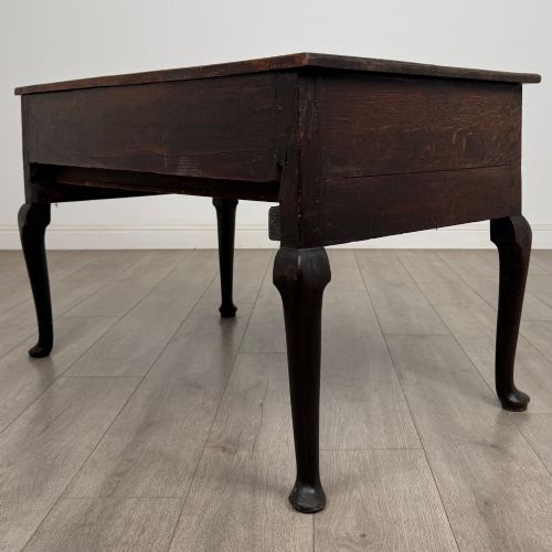 ANTIQUE 18TH CENTURY GEORGIAN UNUSUAL LOW OAK SIDE TABLE - ADDITIONAL PHOTO 5