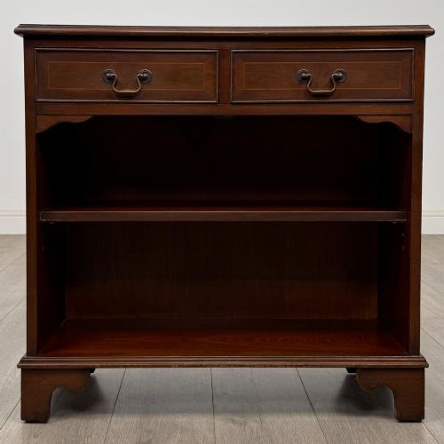antique 20th century small open bookcase in mahogany - CATEGORY: ANTIQUE BOOKCASES - DATED EDWARDIAN