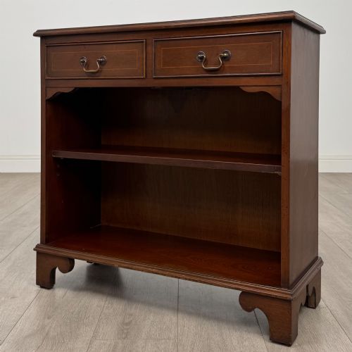 ANTIQUE 20TH CENTURY SMALL OPEN BOOKCASE IN MAHOGANY - ADDITIONAL PHOTO 1