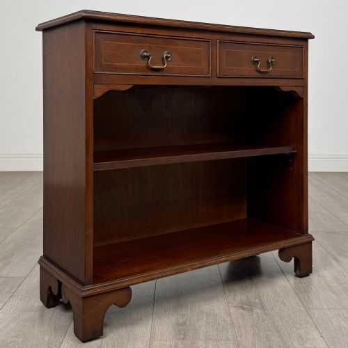 ANTIQUE 20TH CENTURY SMALL OPEN BOOKCASE IN MAHOGANY - ADDITIONAL PHOTO 7