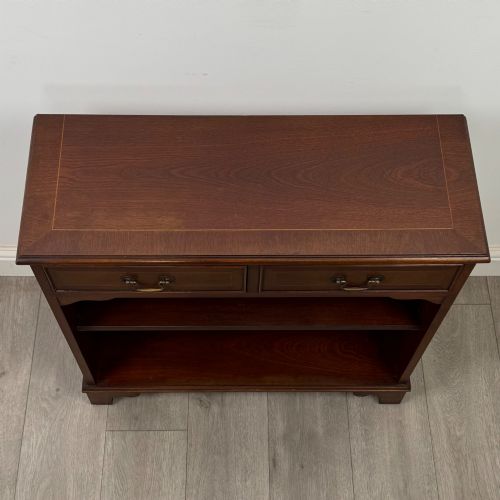 ANTIQUE 20TH CENTURY SMALL OPEN BOOKCASE IN MAHOGANY - ADDITIONAL PHOTO 8