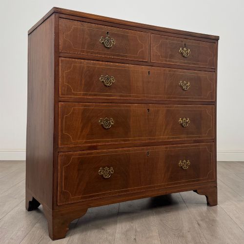 ANTIQUE 18TH CENTURY GEORGIAN CHEST OF DRAWERS IN MAHOGANY - ADDITIONAL PHOTO 7