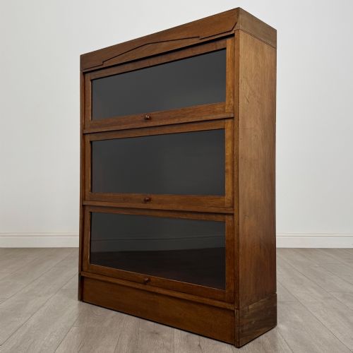 ANTIQUE 20TH CENTURY GLOBE WERNICKE STYLE BOOKCASE IN MAHOGANY - ADDITIONAL PHOTO 2