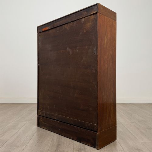 ANTIQUE 20TH CENTURY GLOBE WERNICKE STYLE BOOKCASE IN MAHOGANY - ADDITIONAL PHOTO 6