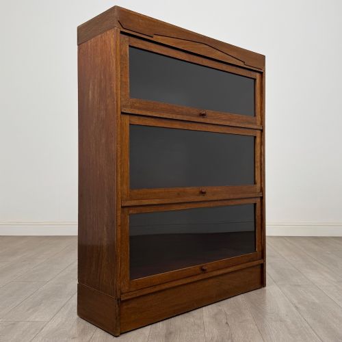 ANTIQUE 20TH CENTURY GLOBE WERNICKE STYLE BOOKCASE IN MAHOGANY - ADDITIONAL PHOTO 8