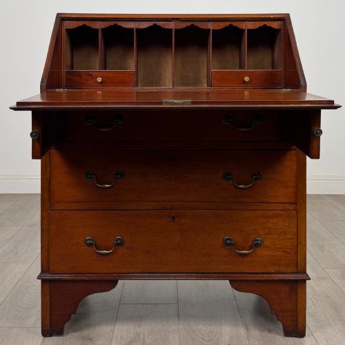 ANTIQUE 20TH CENTURY EDWARDIAN BUREAU IN MAHOGANY - ADDITIONAL PHOTO 1