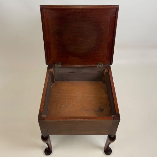 ANTIQUE 20TH CENTURY GOOD QUALITY SMALL MAHOGANY STORAGE BOX - ADDITIONAL PHOTO 9