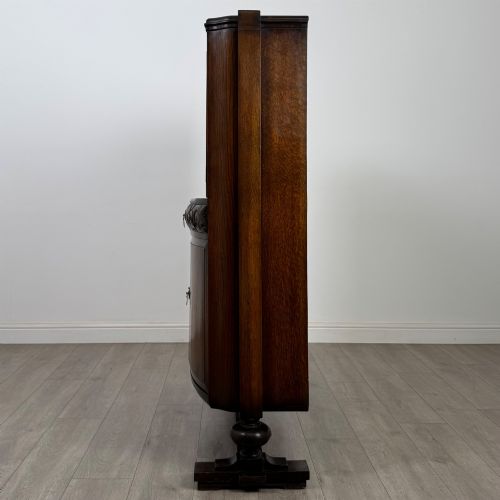 fig 3. Antique 20th Century Edwardian Display Cabinet In Oak