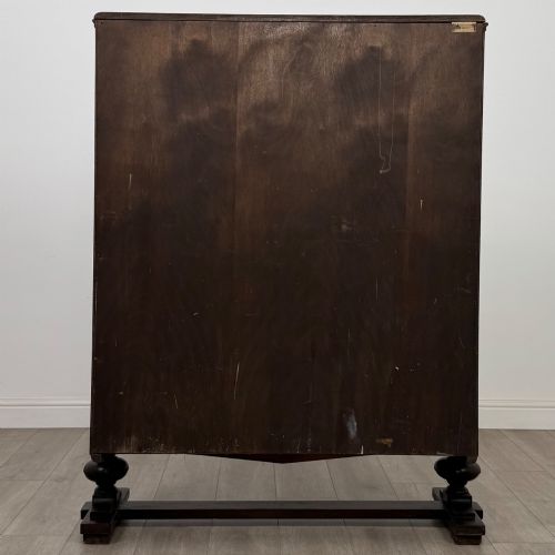 fig 5. Antique 20th Century Edwardian Display Cabinet In Oak