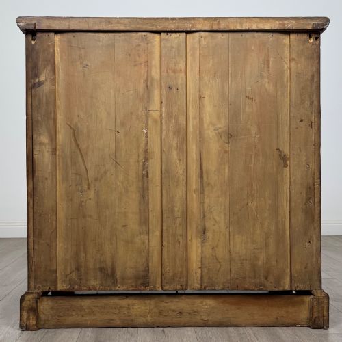 ANTIQUE 19TH CENTURY VICTORIAN CHEST OF DRAWERS IN ASH - ADDITIONAL PHOTO 4