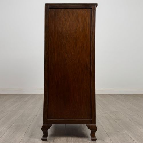 fig 3. Antique 20th Century Cupboard In Figured Walnut