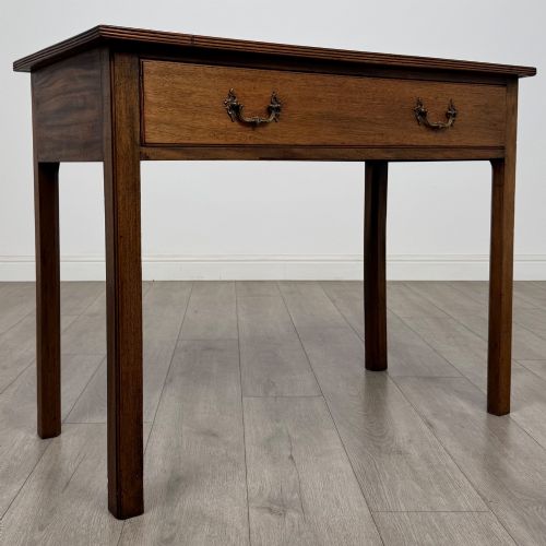 ANTIQUE 20TH CENTURY GOOD QUALITY WRITING TABLE IN MAHOGANY - ADDITIONAL PHOTO 7