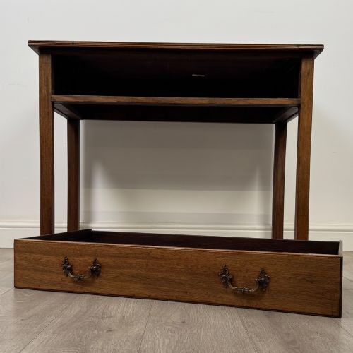 ANTIQUE 20TH CENTURY GOOD QUALITY WRITING TABLE IN MAHOGANY - ADDITIONAL PHOTO 9