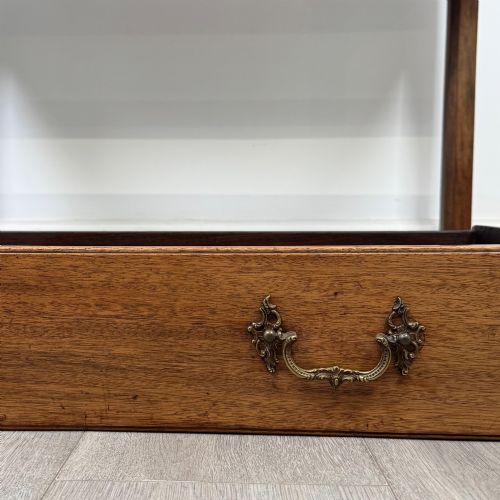 ANTIQUE 20TH CENTURY GOOD QUALITY WRITING TABLE IN MAHOGANY - ADDITIONAL PHOTO 10