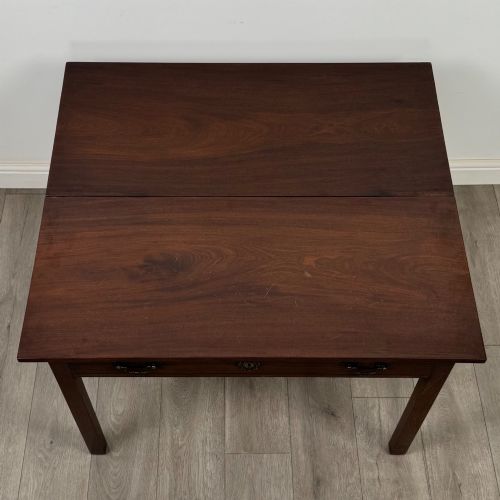 ANTIQUE 18TH CENTURY GEORGIAN WRITING TABLE IN MAHOGANY - ADDITIONAL PHOTO 10