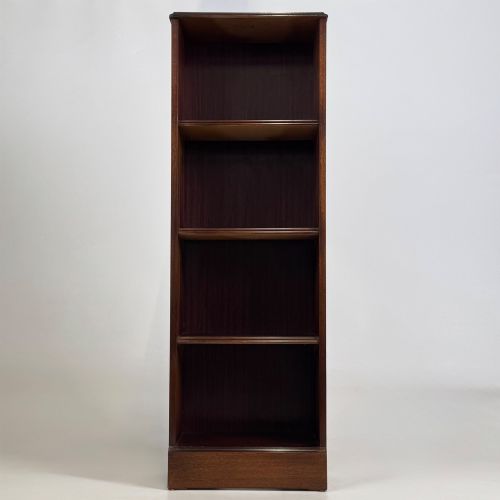 ANTIQUE 20TH CENTURY NARROW OPEN BOOKCASE IN MAHOGANY - ADDITIONAL PHOTO 1