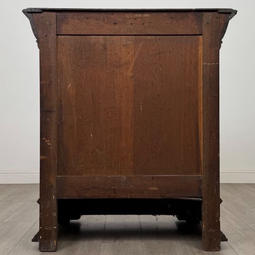 fig 5. Antique 19th Century Carved Victorian Cupboard In Oak