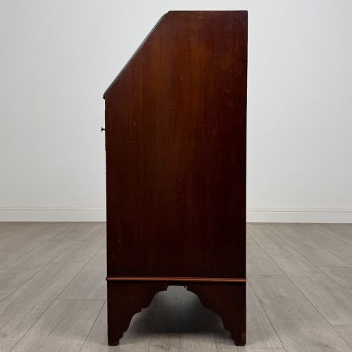 fig 3. Antique 20th Century Inlaid Edwardian Bureau In Mahogany