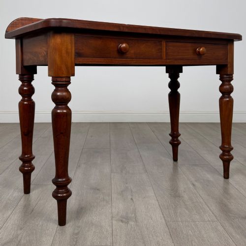 ANTIQUE 19TH CENTURY VICTORIAN WRITING TABLE IN MAHOGANY - ADDITIONAL PHOTO 7