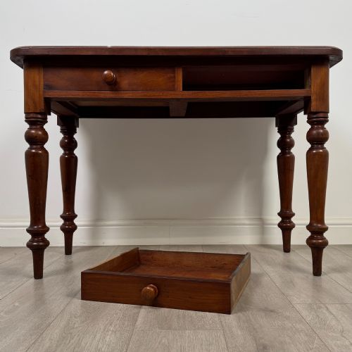 ANTIQUE 19TH CENTURY VICTORIAN WRITING TABLE IN MAHOGANY - ADDITIONAL PHOTO 9