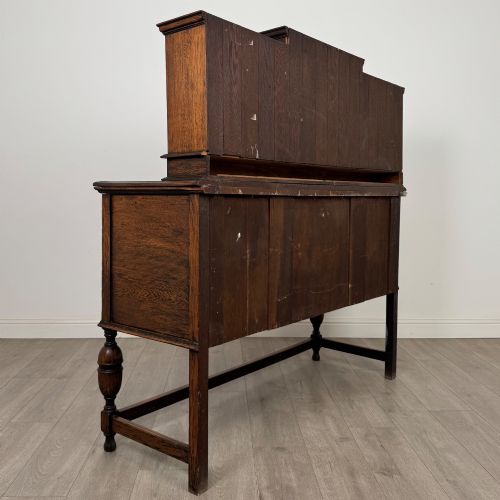 ANTIQUE 20TH CENTURY JACOBEAN STYLE SIDEBOARD IN OAK - ADDITIONAL PHOTO 4