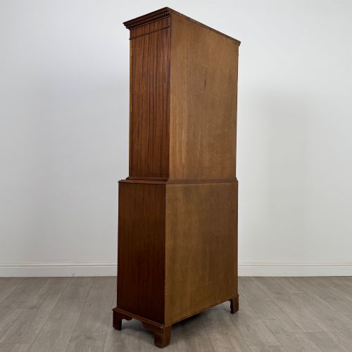 fig 5. Antique 20th Century Secretaire Bookcase In Mahogany