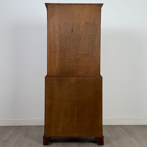 fig 6. Antique 20th Century Secretaire Bookcase In Mahogany