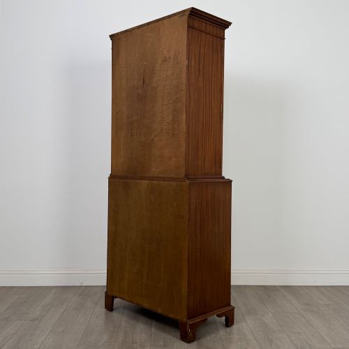 fig 7. Antique 20th Century Secretaire Bookcase In Mahogany