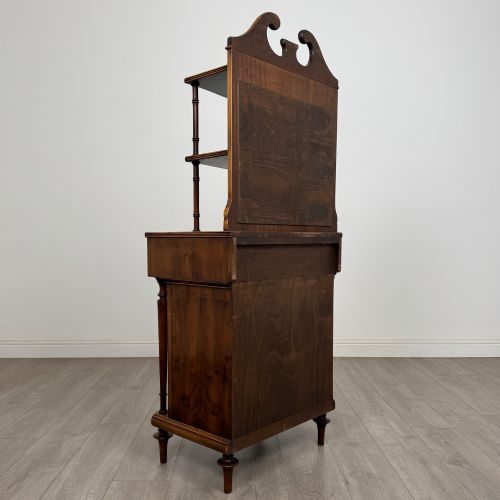ANTIQUE 20TH CENTURY NARROW CABINET IN YEW WOOD - ADDITIONAL PHOTO 4