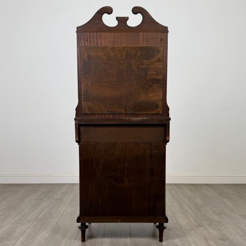 ANTIQUE 20TH CENTURY NARROW CABINET IN YEW WOOD - ADDITIONAL PHOTO 5