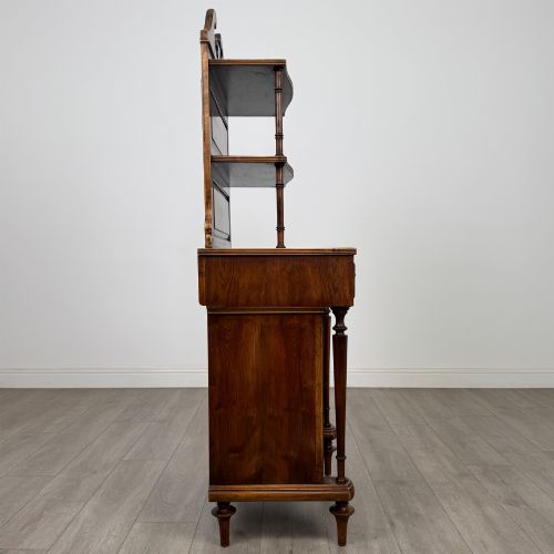 ANTIQUE 20TH CENTURY NARROW CABINET IN YEW WOOD - ADDITIONAL PHOTO 7