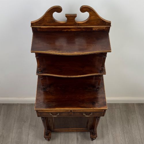ANTIQUE 20TH CENTURY NARROW CABINET IN YEW WOOD - ADDITIONAL PHOTO 9