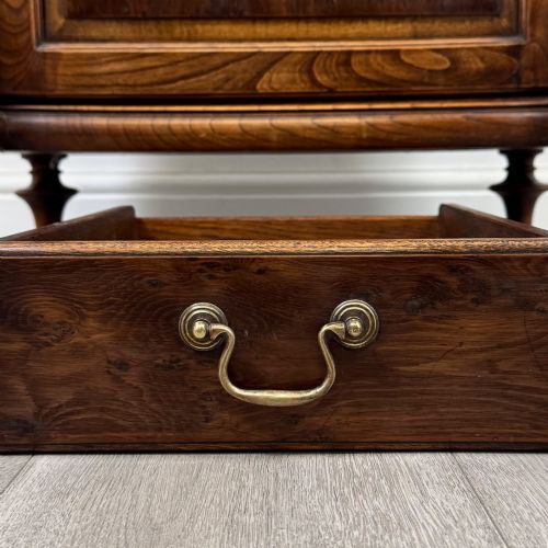 ANTIQUE 20TH CENTURY NARROW CABINET IN YEW WOOD - ADDITIONAL PHOTO 11