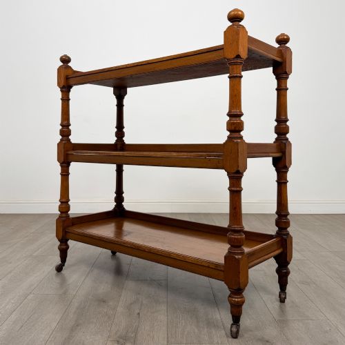 ANTIQUE 19TH CENTURY VICTORIAN BUFFET IN GOLDEN OAK - ADDITIONAL PHOTO 1